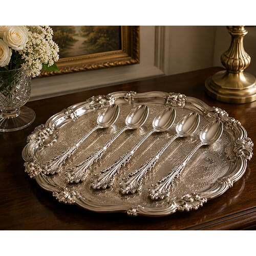 Angie Homes Elite Cutlery Silver Set