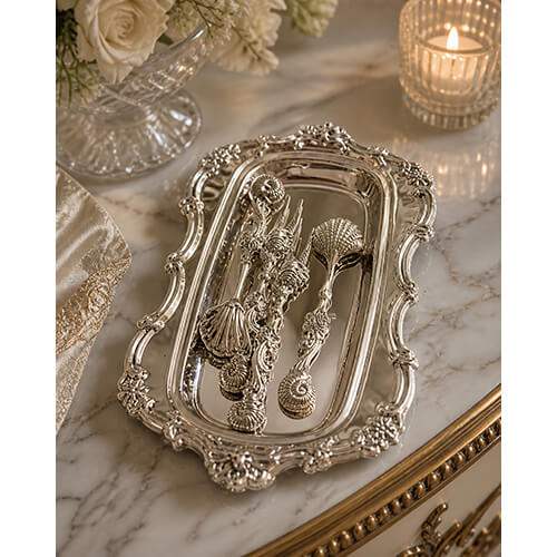 Angie Homes Silver Plated Tray