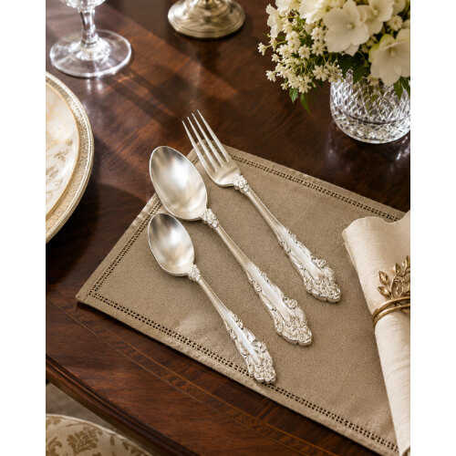 Arata Silver Plated Spoon & Fork