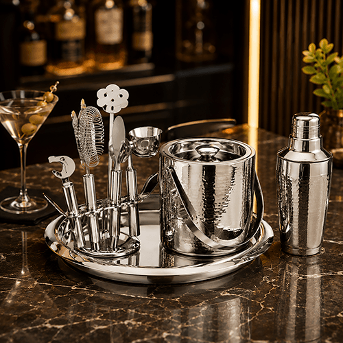 Elite Silver Plated Bar Accessories