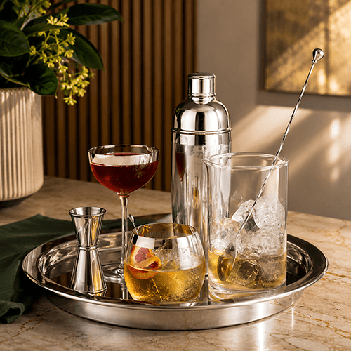 Swizzle Silver Plated Luxury Bar Accessories