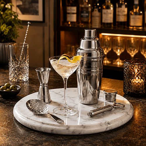 Virtuoso Luxury Silver Plated Bar Accessories