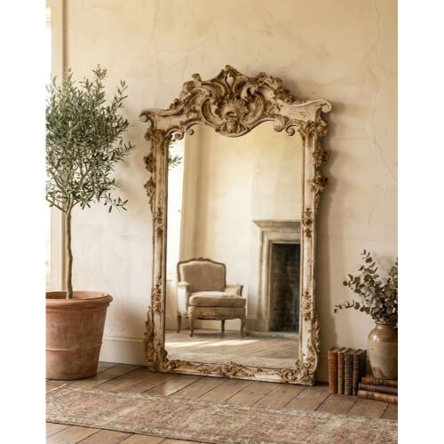 Elegant Gold Leaf Mirrors
