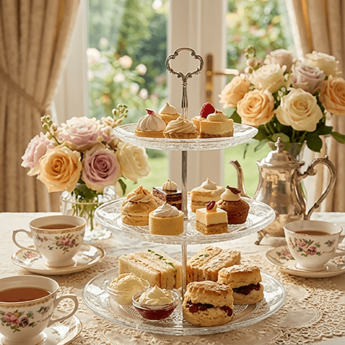 Aurea Form Gold & crystal cake stand