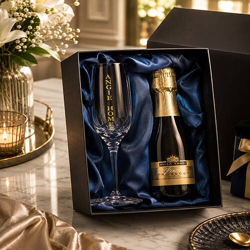 Luxury Champagne Glass & Bottle for gifting – ANGIE HOMES