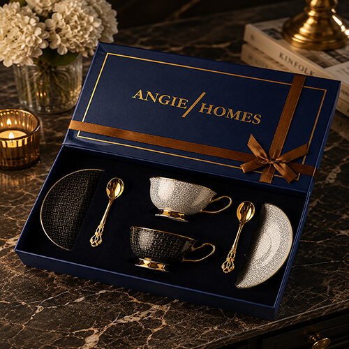 Luxury Tea Cup gift box set for Gifting – ANGIE HOMES