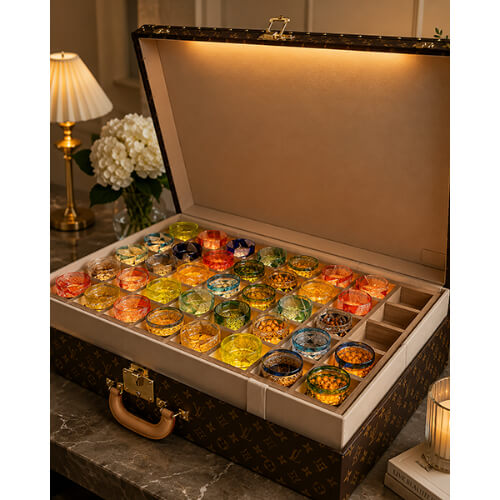 Multicolor Set of Glasses for wedding gifting – ANGIE HOMES