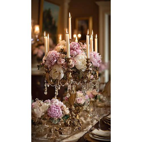 Noir Flame Candelabra
