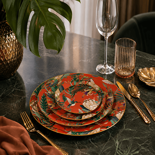 Mandovi nice bird design plates