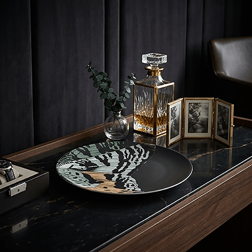 Botanical tiger ninja plates