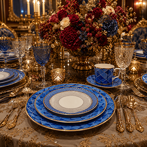 Luxury Swirl dinner plate Set