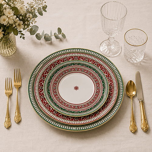 Majestic round design Dinner Plates