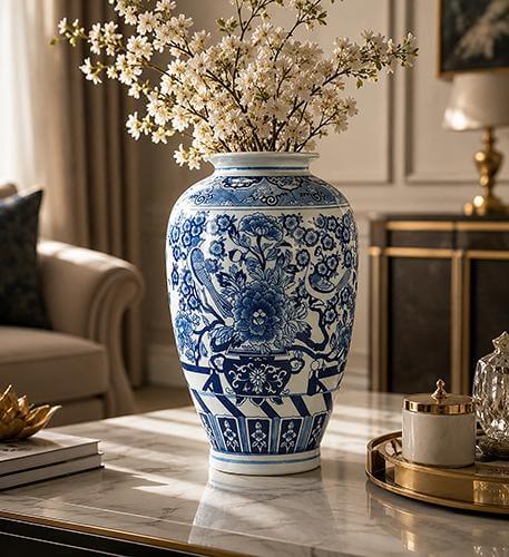 Porcelain Sky Vase