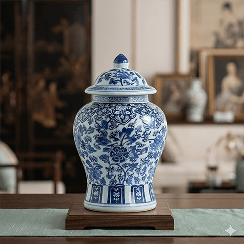 Indigo Charm Vase