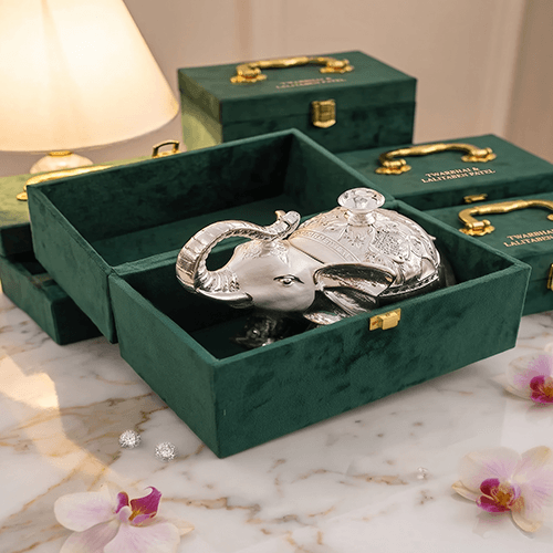 Silver Elephant Figurine For Gifting – ANGIE HOMES