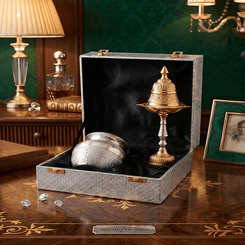 Silver Burner and Candle stand For Gifting – ANGIE HOMES
