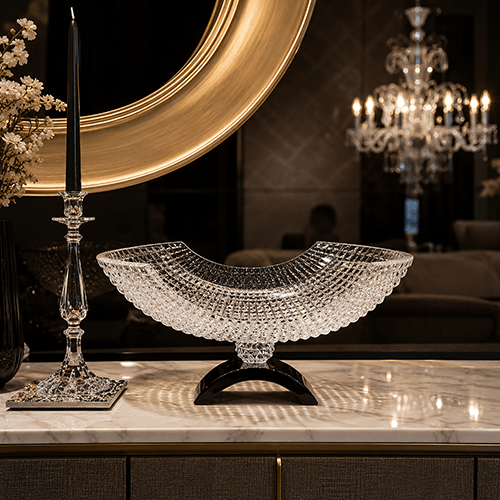 Luxe Black and White Crystal Vases - Angie Homes