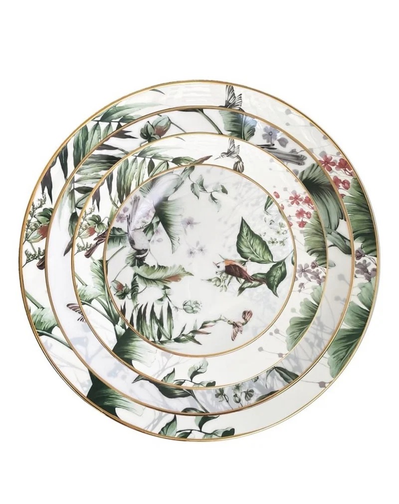 Sakura Bloom Floral Plates