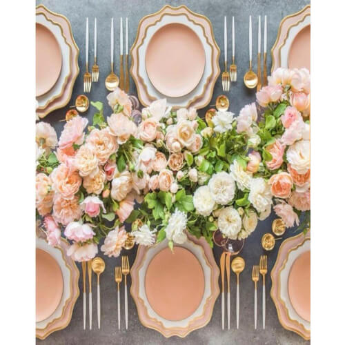 Angie Homes Contemporary Matte Finish Dinner Set