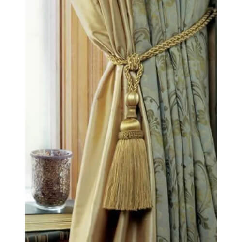 Angie Homes Boho Luxury Satin Drapes Curtains
