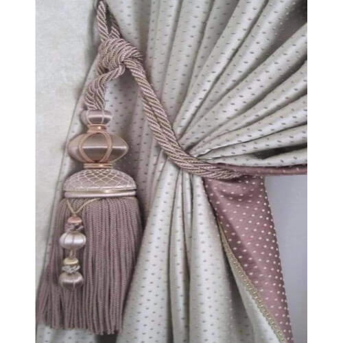 Angie homes Nature Toupe Luxury satin Curtains