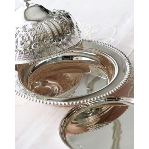 Angie homes Silver Plated Oval Serving Platter